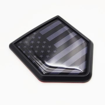 3D Aluminium USA Flag Car Emblem Badge Sticker Decal