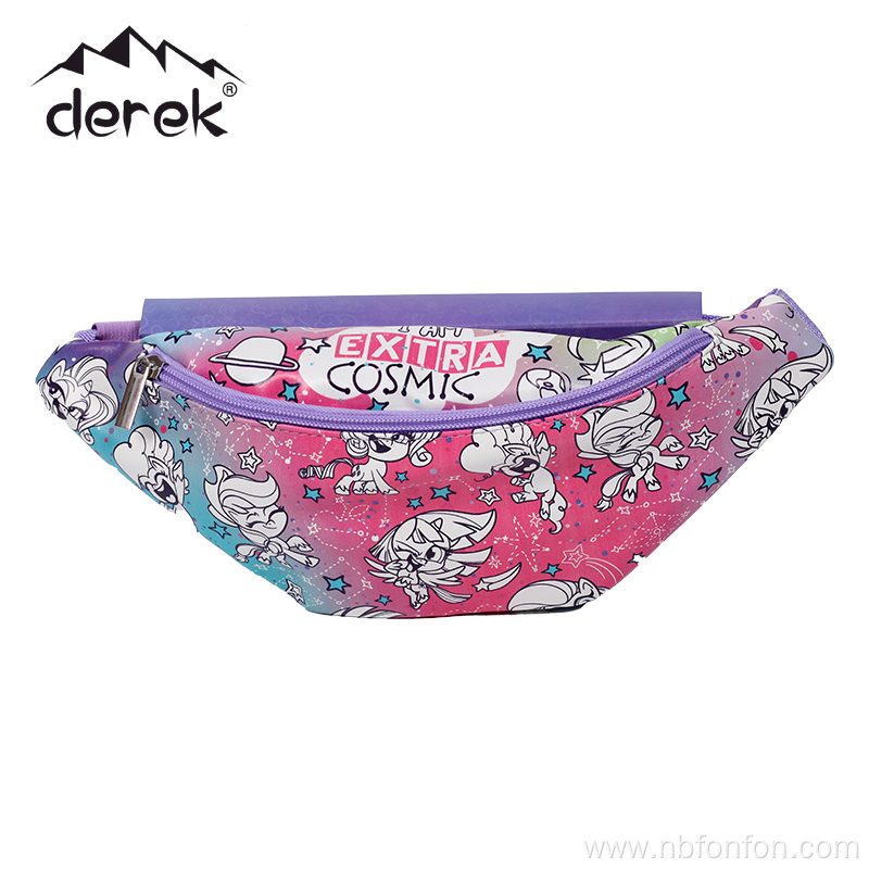 Napa print Fanny pack/Cartoon kids PU Fanny Pack/Napa print PU graffiti bag