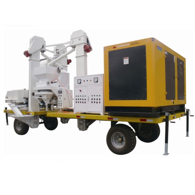 impianto di pulizia del grano moible grain cleaning plant