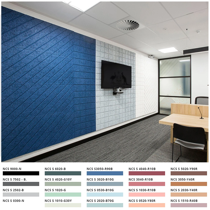 Hard Cement Wood Wool/ Fiber Acoustic Panels Sound Absorbing Panel