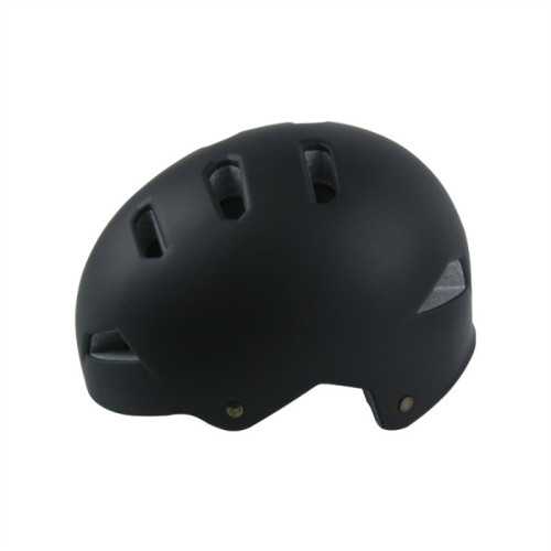 Beste sicherste erwachsene Skateboard-Helm schwarz