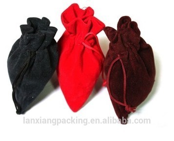 Velvet jewelry pouch