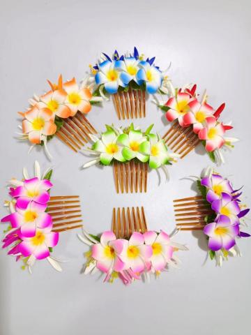 Handmade Classic Hawaii Flower Hair Comb