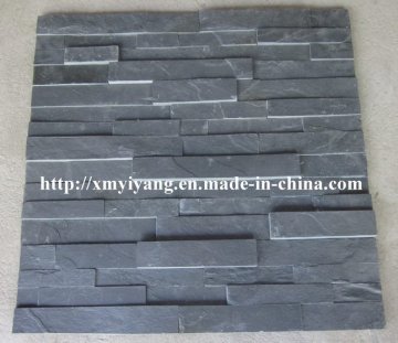 Black Slate, Stack Stone, Wall Cladding Stone