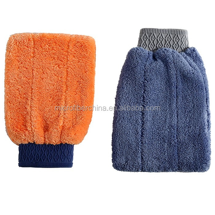 coral fleece cleaning glove