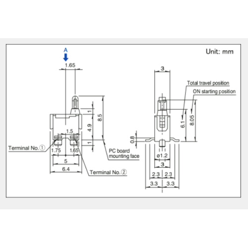 Universal type Detection switch