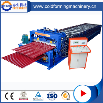 Color Steel Double Layer Roofing Tiles Cold Forming Machine