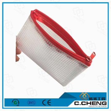 Office supplies of zipper plastic document folder