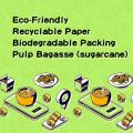 Eco-friendly biodegradable food container for sushi packing