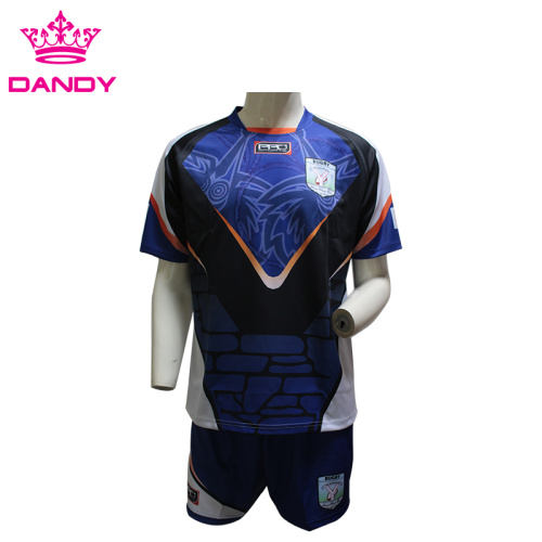 Camisa de rugby de sublimação personalizada