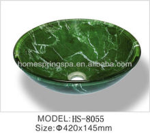 2013 lavabo double-layer bathroom glass vessel sink
