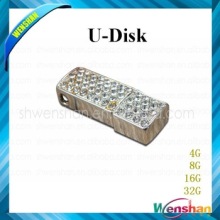 Hot-selling Classical diamond usb flash stick disk