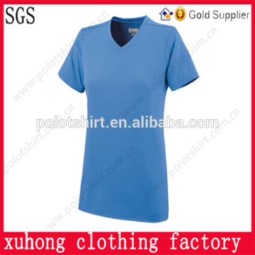 Ladies fashion short sleeve polyester sports tshirts