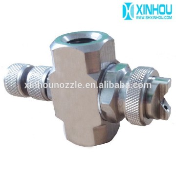 External mix type fog mist spray nozzle