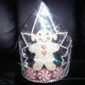 Large Rhinestone Christmas Snowman Crown