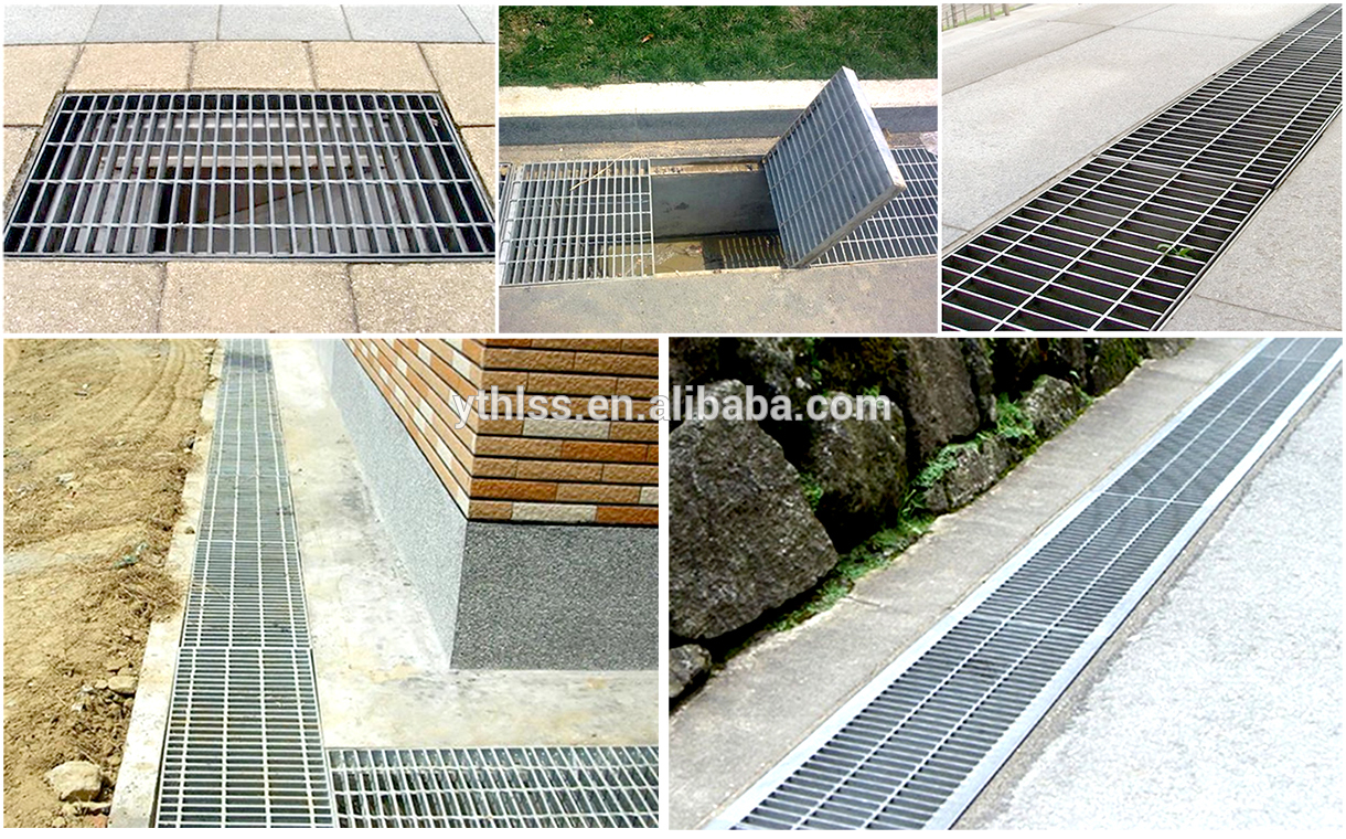 Best price steel grating trench cover drainage cover for catwalk