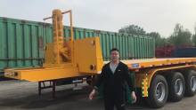 Flat Bed Lowboy Trailer Semi-trailer dump truck