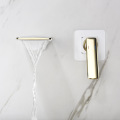 Black Gold Wall Mount Concealed Waterfall Faucet