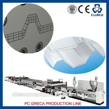 SUN SHEET PRODUCING LINE HOLLOW POLYCARBONATE SHEET PRODUCTION LINE