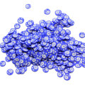 Nouveauté mignon Mini rond bleu polymère argile tranches 500g / sac 5mm filles femmes Nail Art autocollant Slime faisant bricolage décors charges