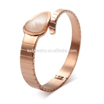 Wholesale Stainless Steel hot Sell Tortoise Shell Gold Bangle 2015