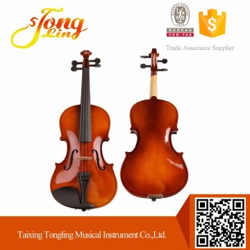 (TL-VP01B)Cheapest Plywood Violin Matte Color Plywood Violin Unvarnished Violin