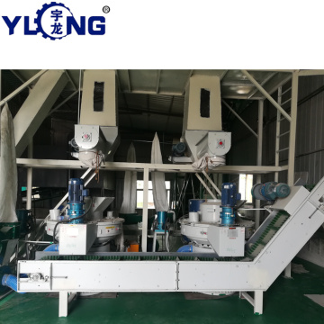 에너지 yulong 바이오 매스 pelletizing 기계 라인