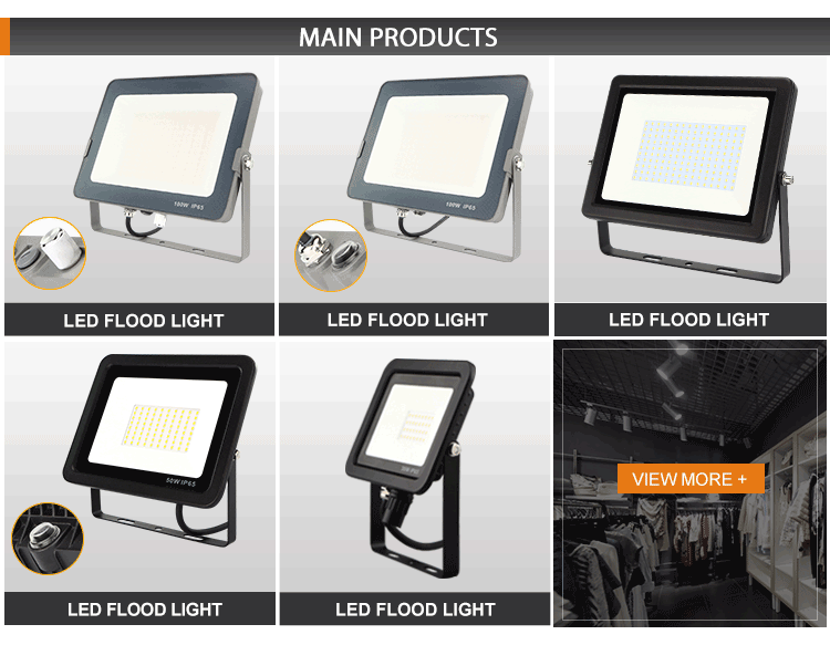 KCD security lighting smart portable rechargable rgb cob ip66 200 watt 300w 500w led flood light 100w outdoor for park