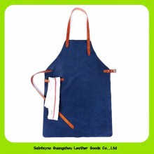 Brand Real Leather Apron, One Size Flame-Resistant Leather Cooking Apron 16023