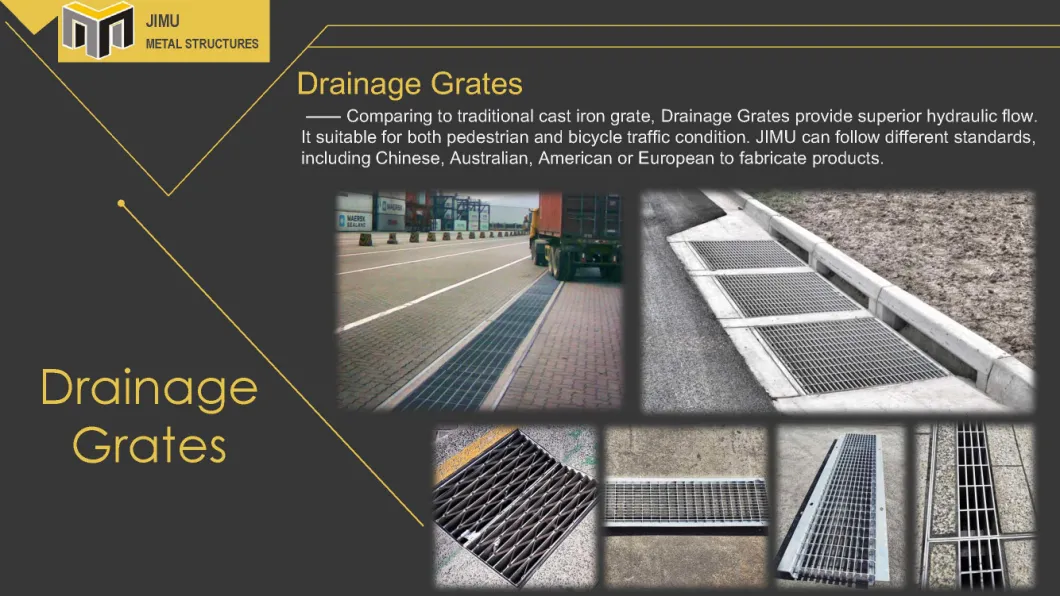 Hot DIP Galvanized Gully Grate Drainage Steel Grating Manhole Cover