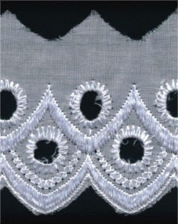 Nice White TC Embroidery Lace