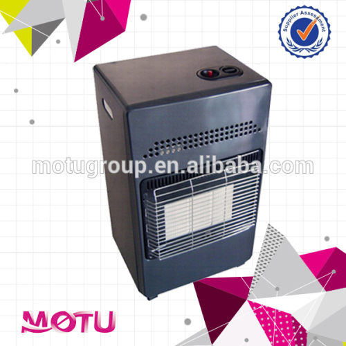 Gas type portable gas room heater with lighter ignition