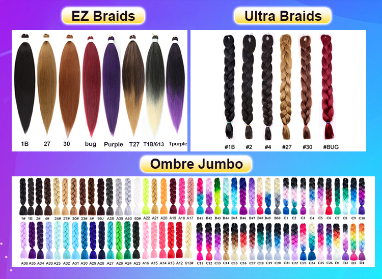 synthetic braiding attachments hair braids extensions curly curl hair wavy braiding hair