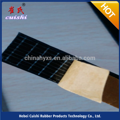 adhesive backed rubber strips