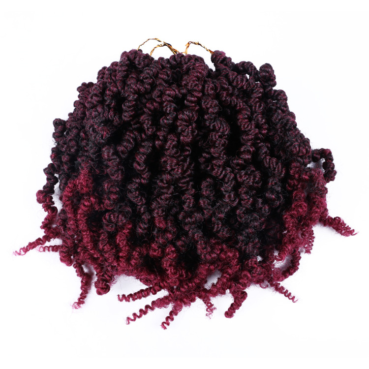Pre twisted Spring Twists Crochet Hair Braids 10 inch Bomb Twists