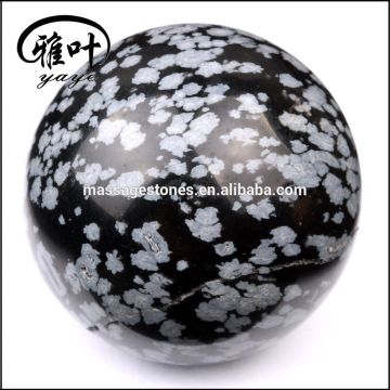 Wholesale High Quality Snowflake Obsidian Natural Carved Stone Sphere