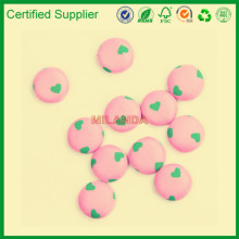 13mm DIY Decor Flatback Round Heart Fabric Covered Buttons