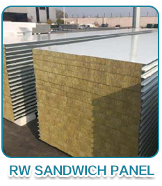 Low Cost Roofing Materials 0.5mm Steel Surface Insulated Interior PU / EPS Sandwich Roofing Panel