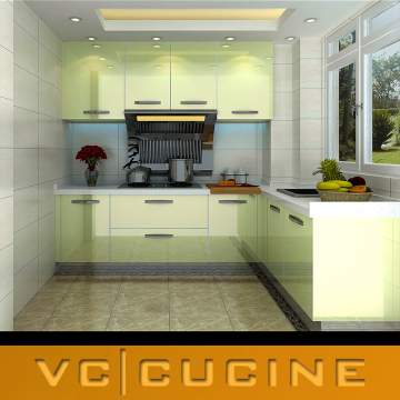 Modern high gloss lacquer kitchen cabinet