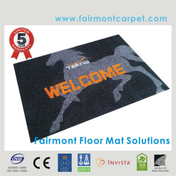 Digital Print Logo Mat, Entrance Mat, Nylon Mat with Rubber Backing