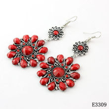 Rhodium Color Fashion Tin Alloy Dangle Drop Ear Ring, Dangling Earrings For Women