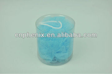 Flower shape mesh bath sponge
