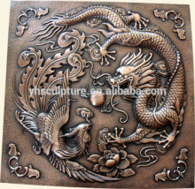 Chinese Drogon relief wall sculpture