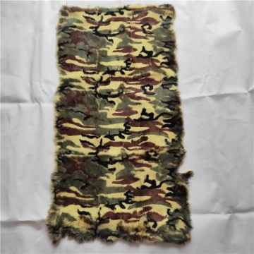 wholesale custom printing camouflage rabbit fur plate