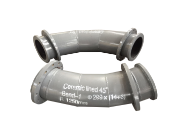 Abrasion Resistant Alumina Ceramic Lining Bend