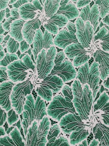 Nylon Polyester Spandex Panel Lace Fabric