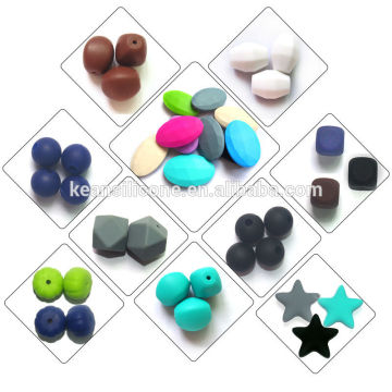 baby silicone teething Beads New Fashional baby teething products Food Grade Soft Teething Beads