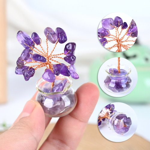 天然愈合石晶体芯片树