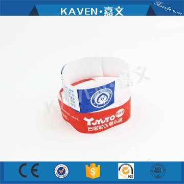 Waterproof tyvek paper bracelet