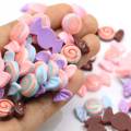 New Charm Flat Back Sweet Mini candy Shaped resin Cabochon 100pcs/bag For Handmade Craft Ornaments Beads slime